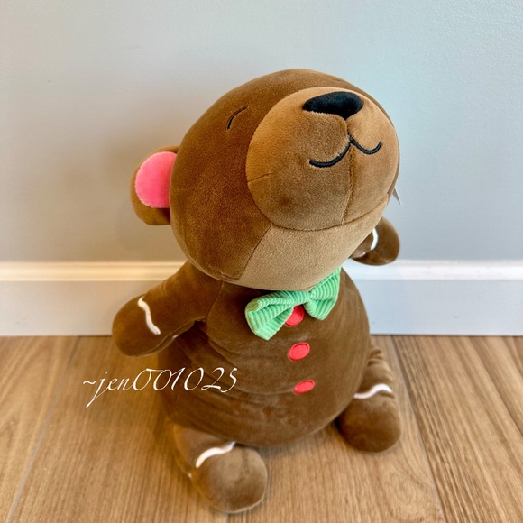 Gingerbread Bear Weighted Plush Throw Pillow - Pillowfort - Picture 5 of 11